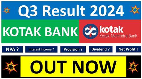 kotak bank results today time
